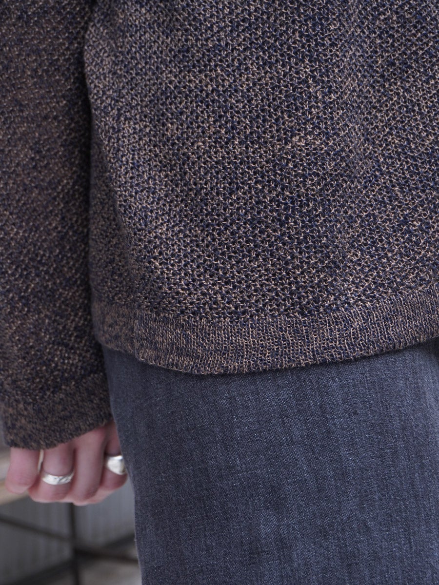 KOMOREBI SWEATER[INDIGO×MUD MELANGE] | 1LDK (ワンエルディーケー