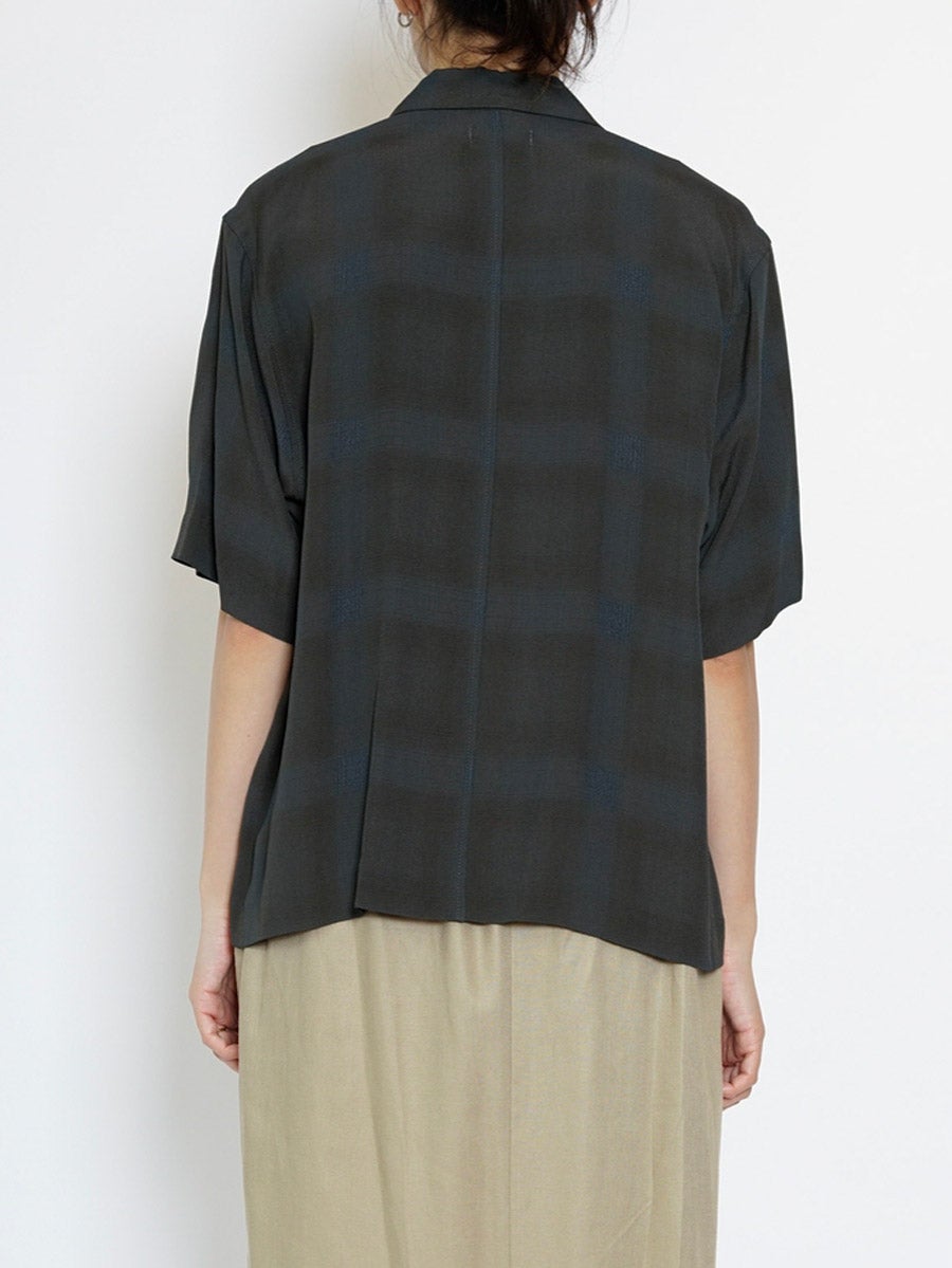 CHECK JACQUARD SHIRT S/S[BROWN] | 1LDK (ワンエルディーケー) 公式サイト