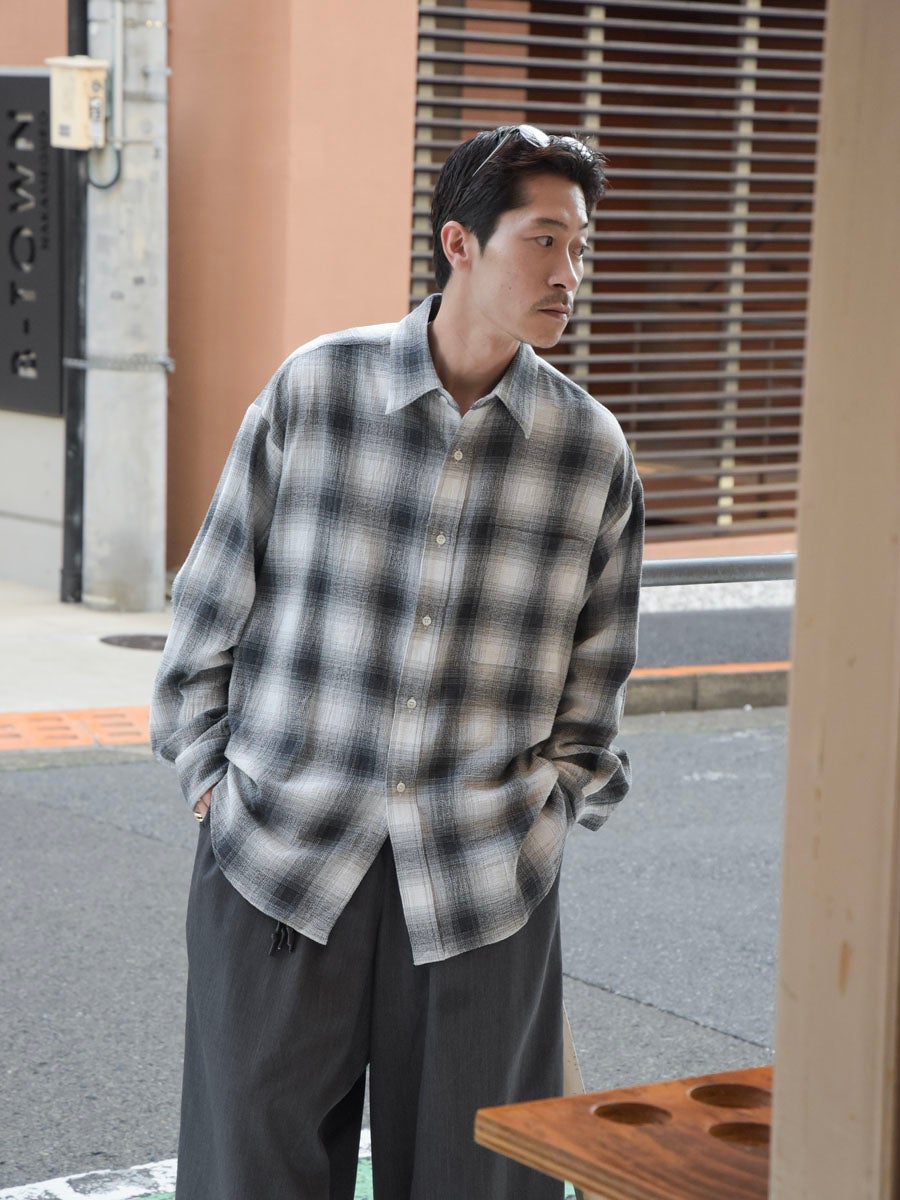 Dry Ombre Wide Shirt[WHITE] | 1LDK (ワンエルディーケー) 公式サイト