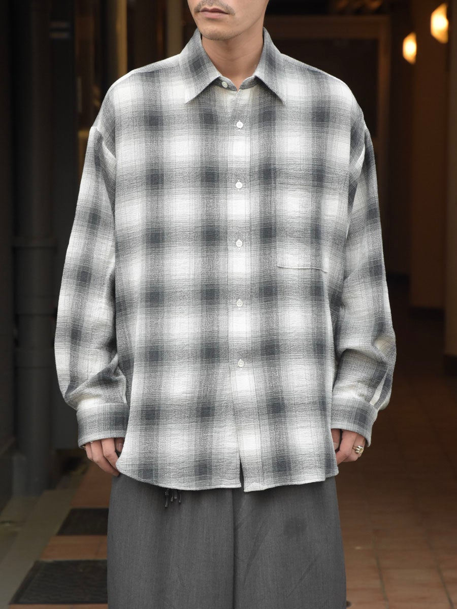 Dry Ombre Wide Shirt[WHITE] | 1LDK (ワンエルディーケー) 公式サイト
