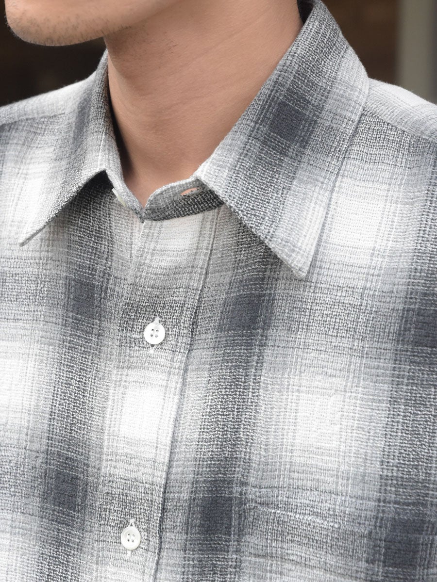 Dry Ombre Wide Shirt[WHITE] | 1LDK (ワンエルディーケー) 公式サイト