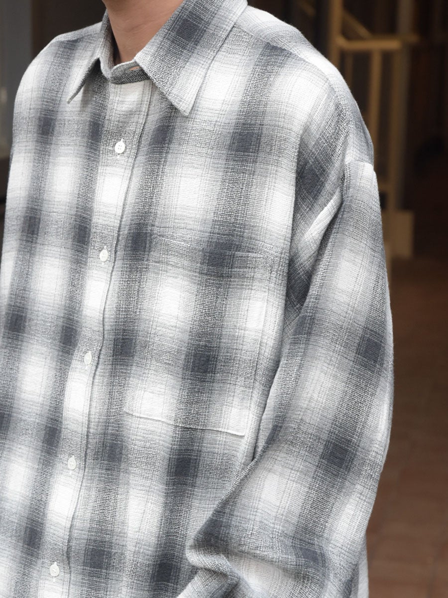Dry Ombre Wide Shirt[WHITE] | 1LDK (ワンエルディーケー) 公式サイト