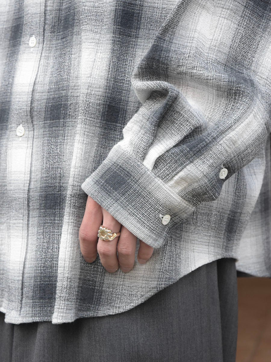 Dry Ombre Wide Shirt[WHITE] | 1LDK (ワンエルディーケー) 公式サイト