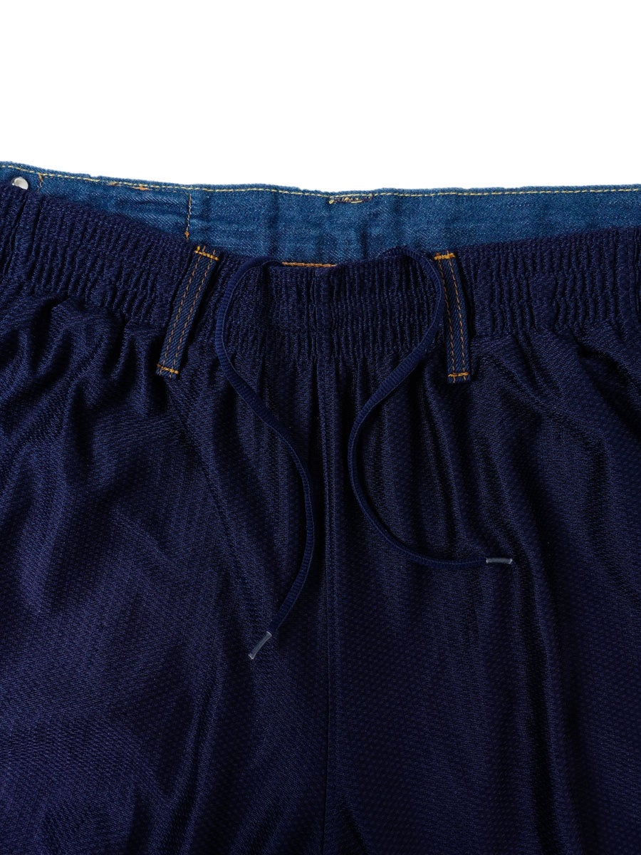OVERJOGGINGSHORTS JERSEY / DENIM[VINTAGE BASKETBALL UNIQUE (BLUE