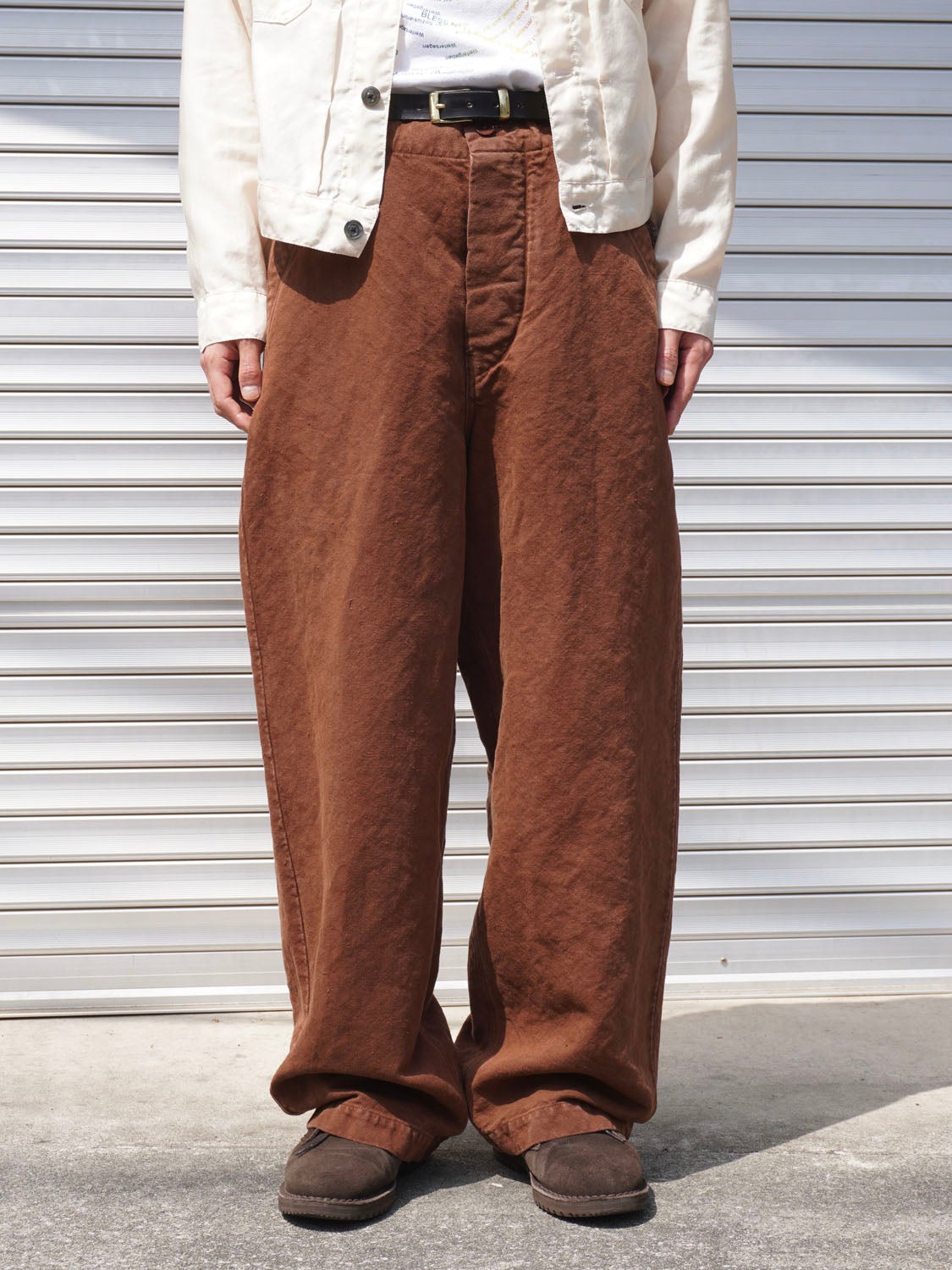 Cotton Hemp Wide Pants[BROWN] | 1LDK (ワンエルディーケー) 公式サイト