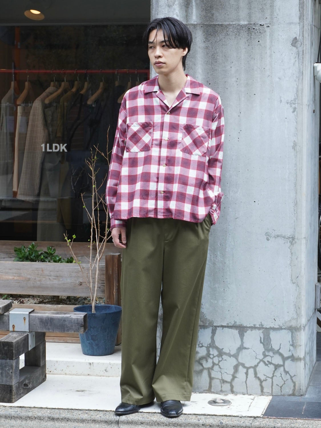 Printed Flannel Shirt[RED] | 1LDK (ワンエルディーケー) 公式サイト