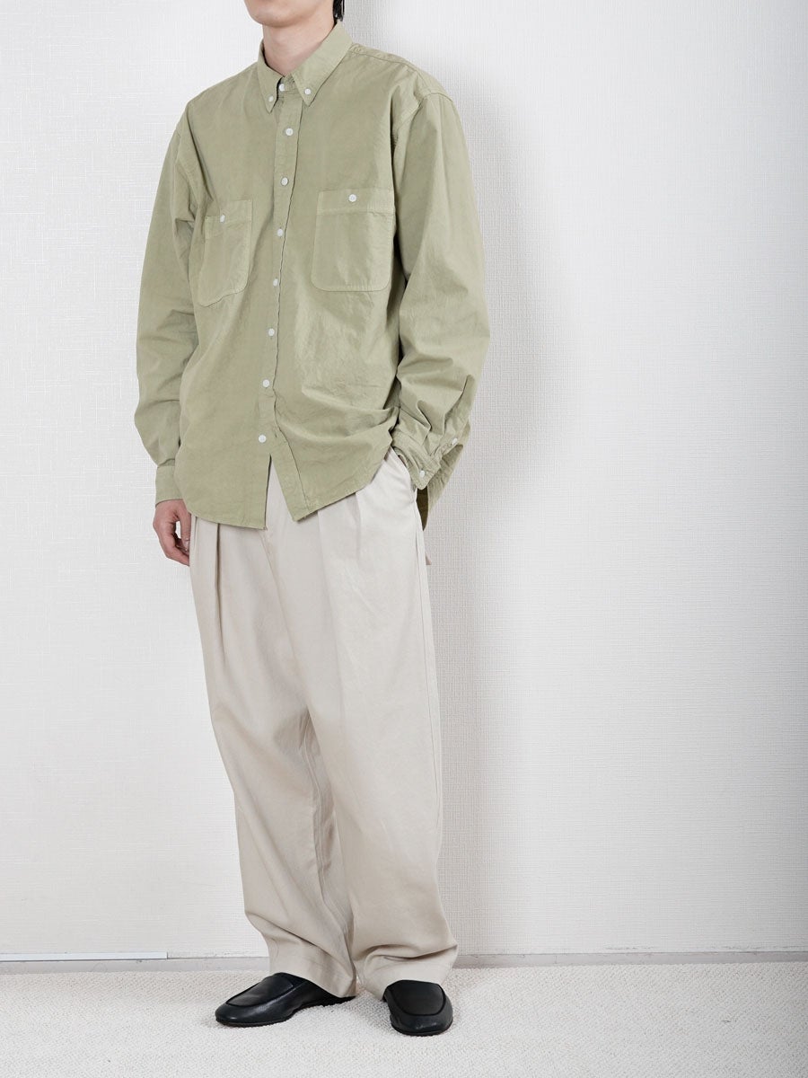 Two Tuck Wide Trousers[Light Beige] | 1LDK (ワンエルディーケー