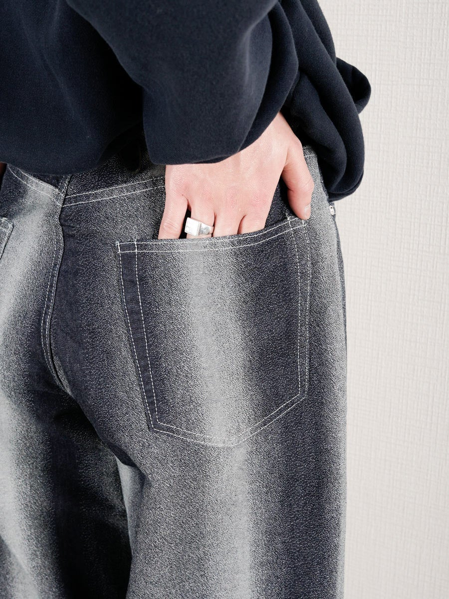 GRADATION DENIM PANTS (BAGGY)[INDIGO] | 1LDK (ワンエルディーケー