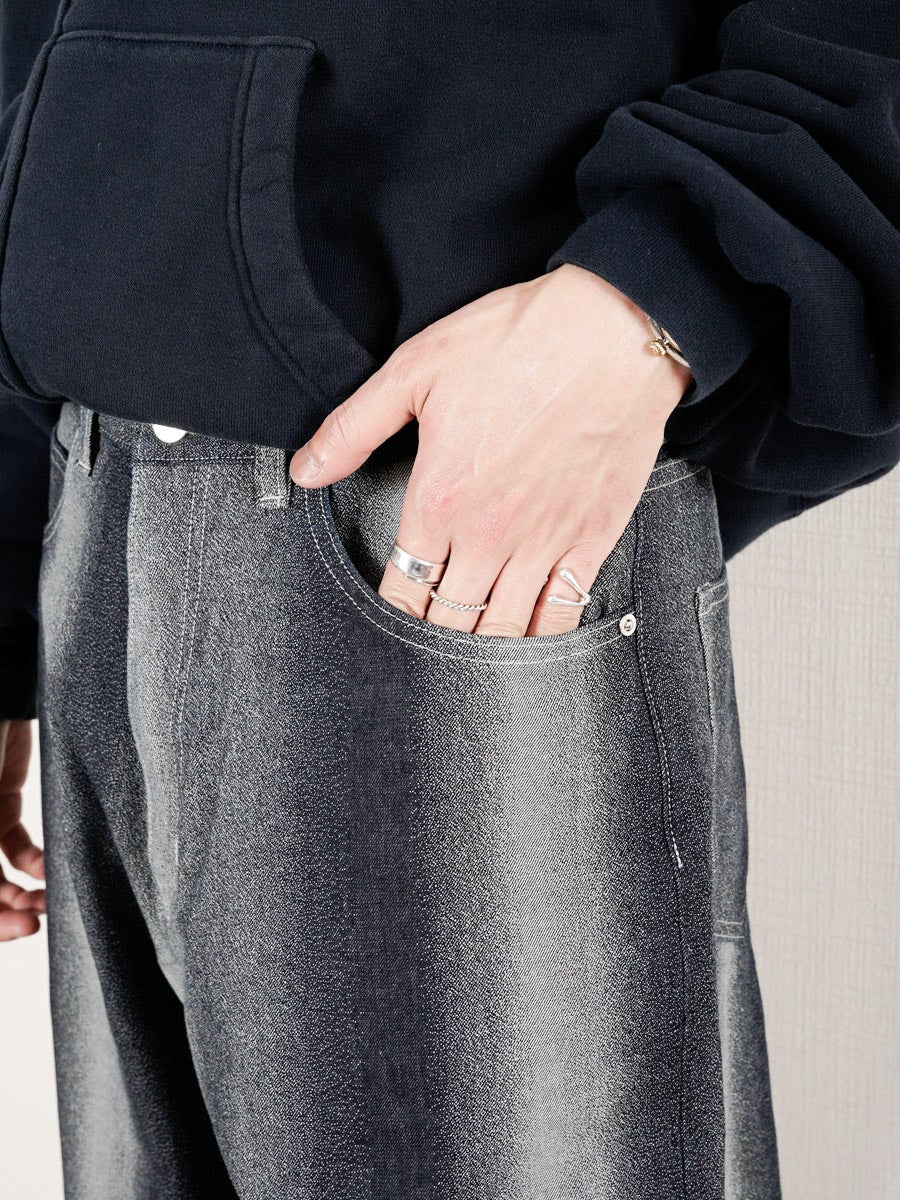 GRADATION DENIM PANTS (BAGGY)[INDIGO] | 1LDK (ワンエルディーケー