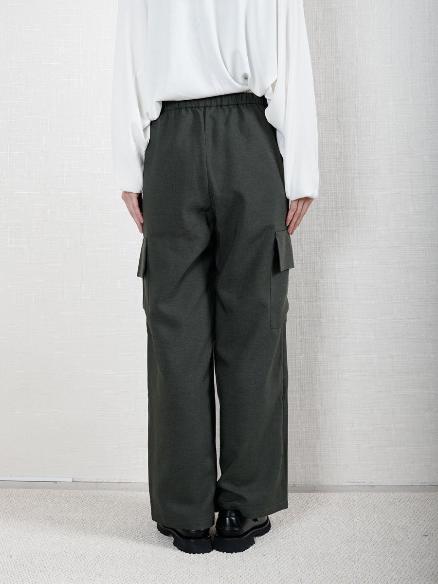 double waist cargo trouser[OLIVE] | 1LDK (ワンエルディーケー) 公式