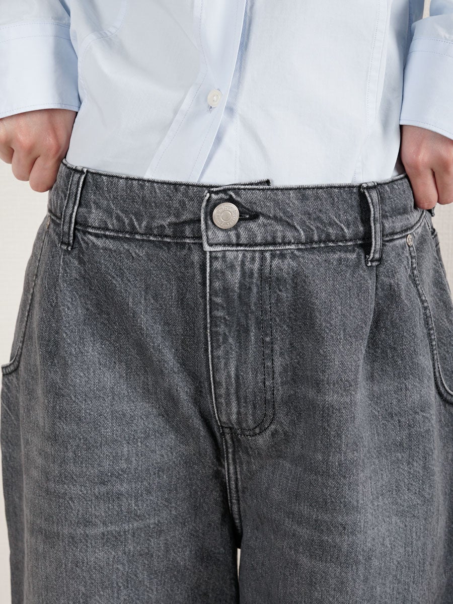 パンツ rivet shorts stone washed Rivet Shorts[Stonewashed Grey] | 1LDK (ワンエルディーケー) 公式サイト