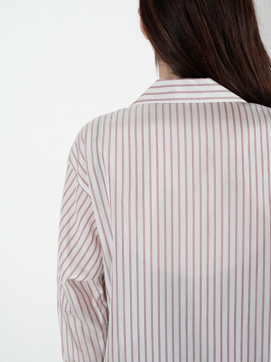 ACETATE CUPRA STRIPE PAJAMA SH[RED] | 1LDK (ワンエルディーケー
