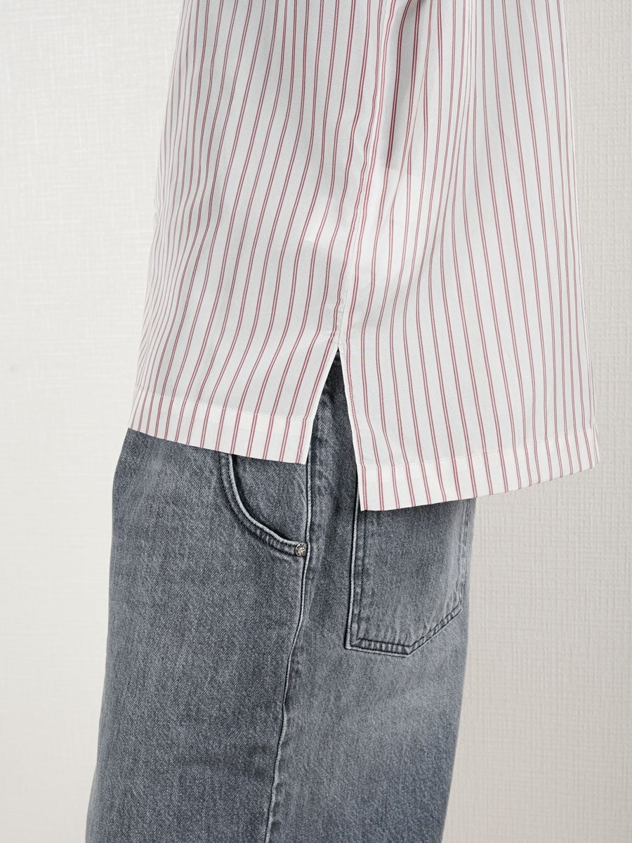 トップス #HOUSESET E50 E953 ACETATE CUPRA STRIPE PAJAMA SH[RED] | 1LDK (ワンエルディーケー