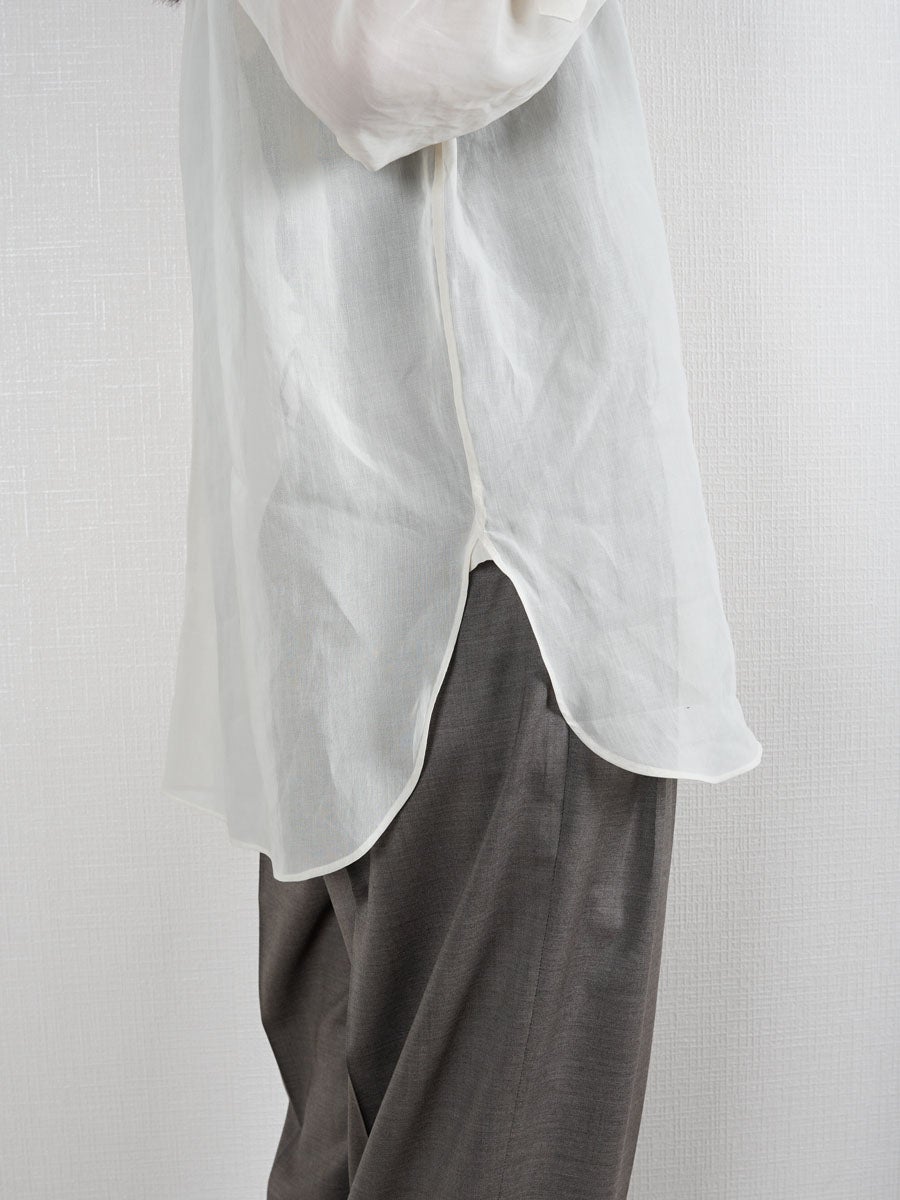 COTTON VOILE LAWN LONG SLEEVE SH[YELLOW] | 1LDK (ワンエルディー