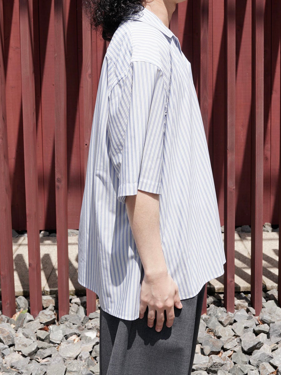 46G Stripe Ether Shirt[SAX] | 1LDK (ワンエルディーケー) 公式サイト