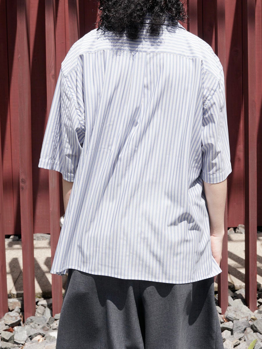 46G Stripe Ether Shirt[SAX] | 1LDK (ワンエルディーケー) 公式サイト