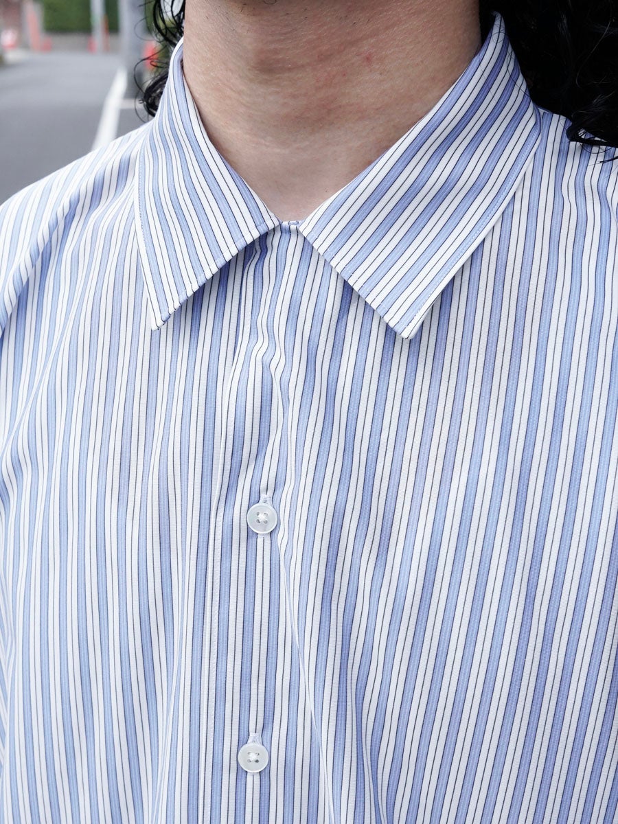 46G Stripe Ether Shirt[SAX] | 1LDK (ワンエルディーケー) 公式サイト