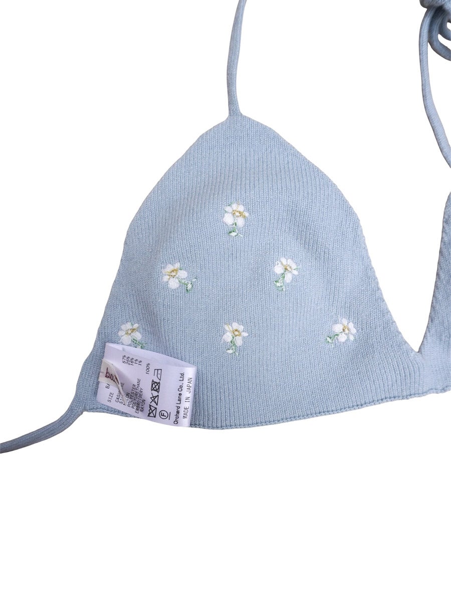 【babaco】Triangle Bra(LIGHT BLUE) Triangle Bra w/Embroidery[LIGHT BLUE] | 1LDK (ワンエルディーケー