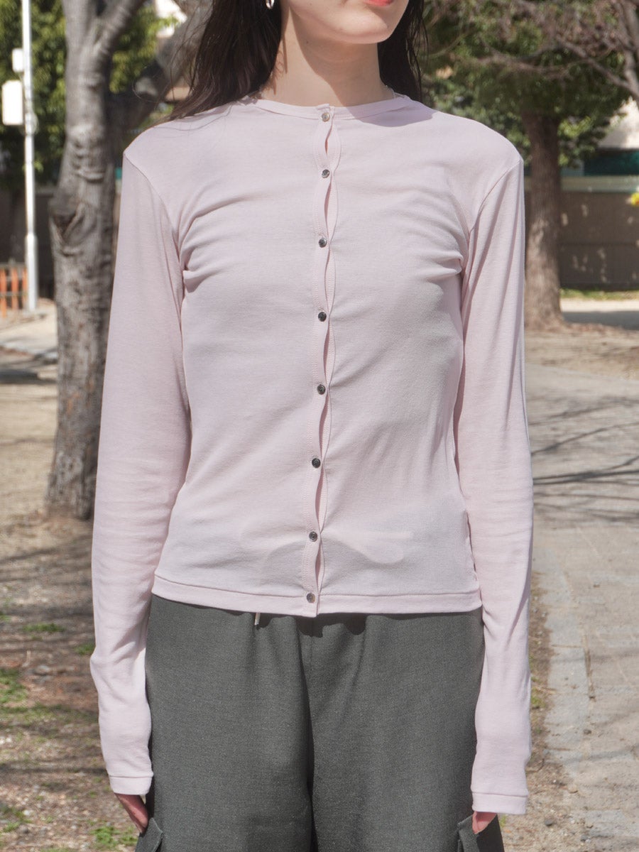 Twisted Cotton Cardigan[PINK] | 1LDK (ワンエルディーケー) 公式サイト