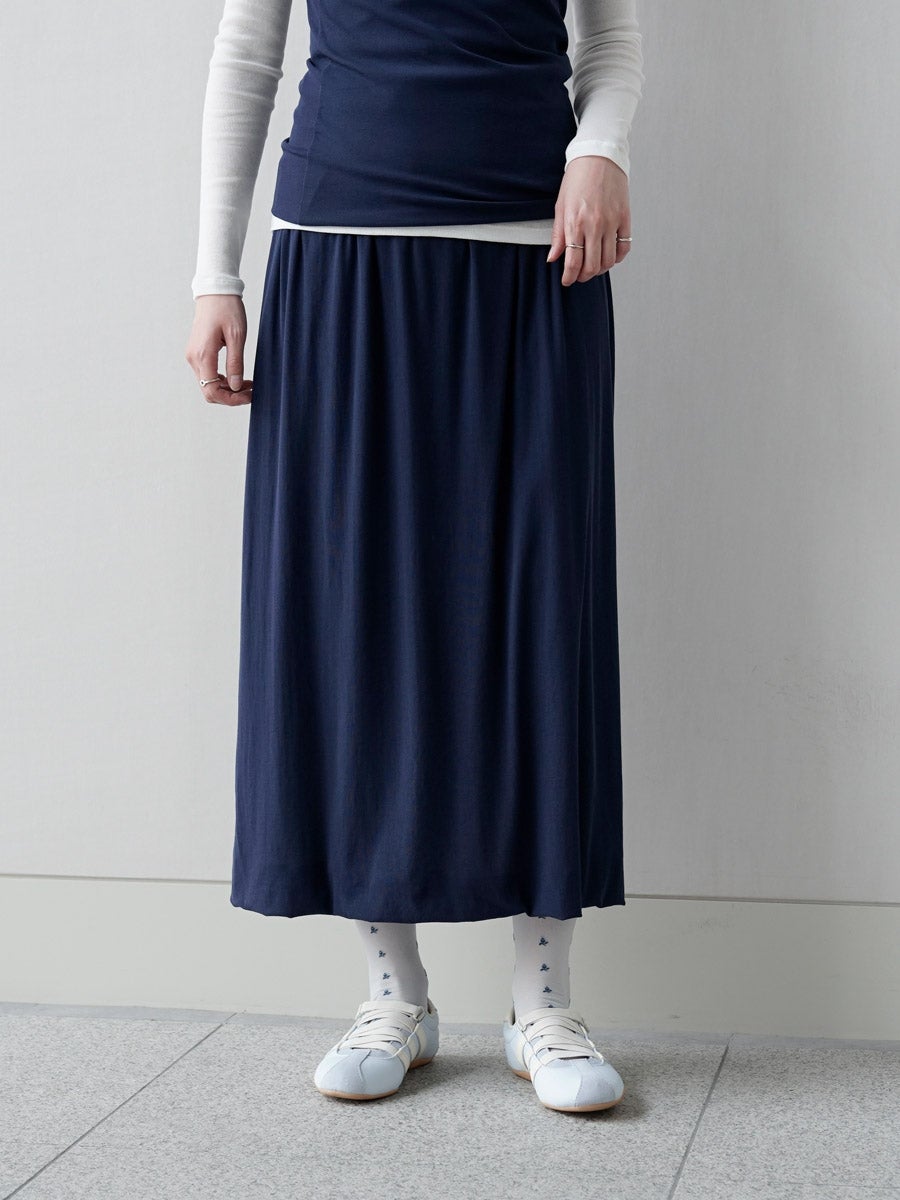Twisted Cotton Skirt[NAVY] | 1LDK (ワンエルディーケー) 公式サイト