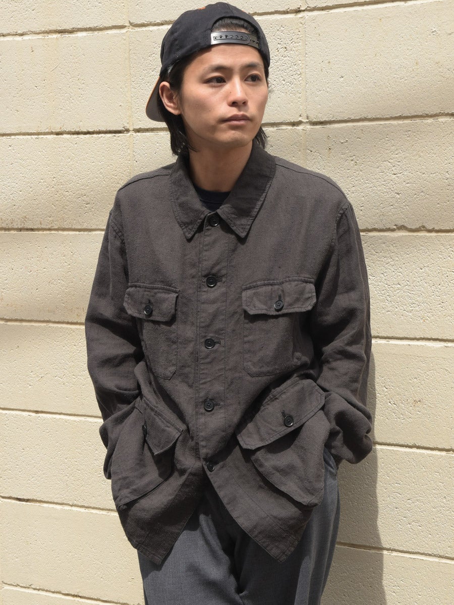 Safari Shirt Jacket[BLACK] | 1LDK (ワンエルディーケー) 公式サイト