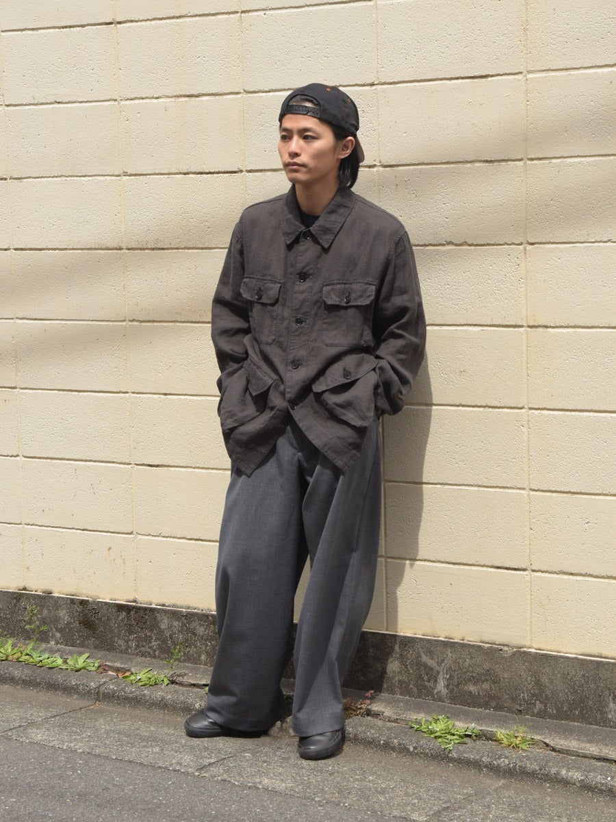 Safari Shirt Jacket[BLACK] | 1LDK (ワンエルディーケー) 公式サイト