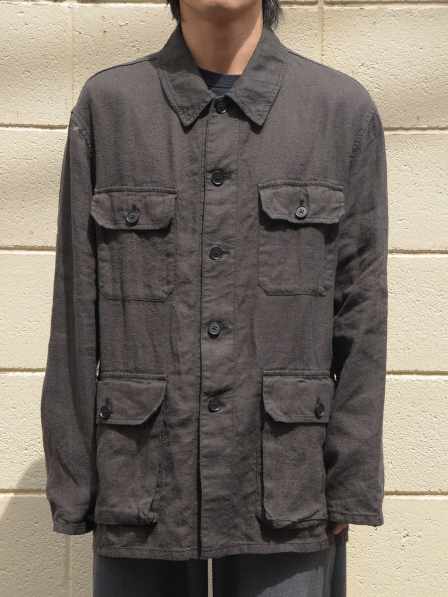 Safari Shirt Jacket[BLACK] | 1LDK (ワンエルディーケー) 公式サイト