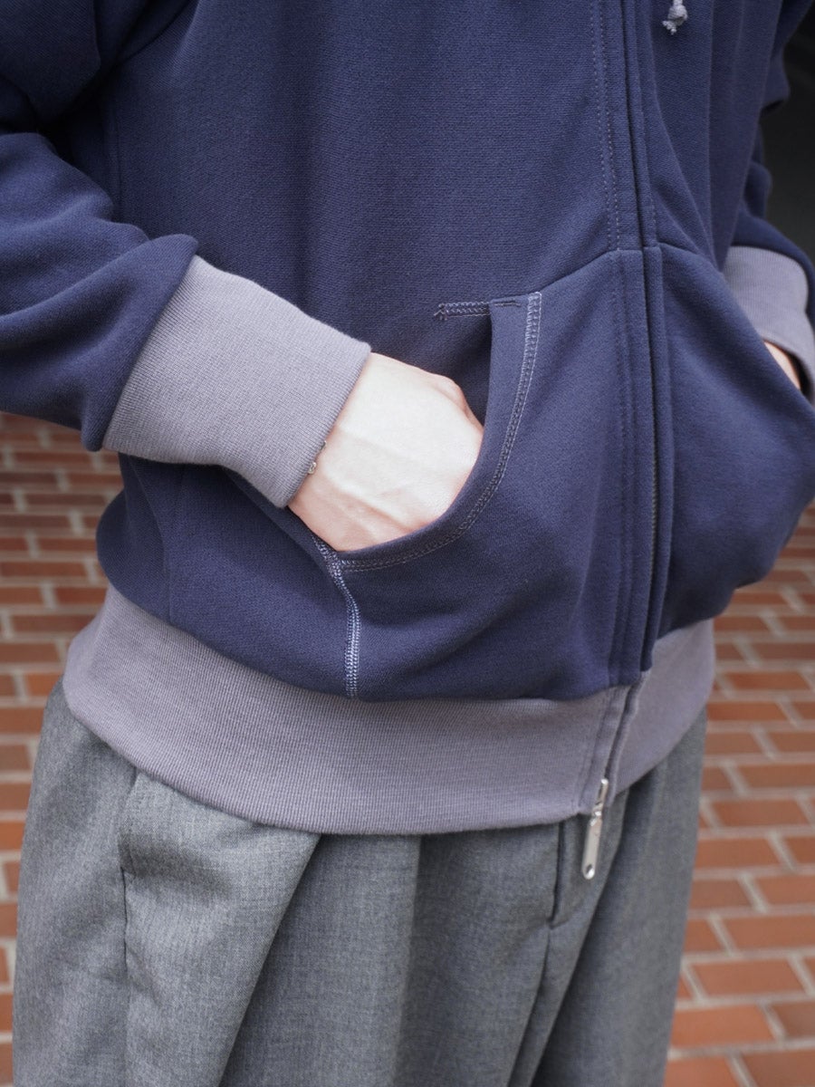 HOODED FULL ZIP TOP[DARK NAVY] | 1LDK (ワンエルディーケー) 公式サイト