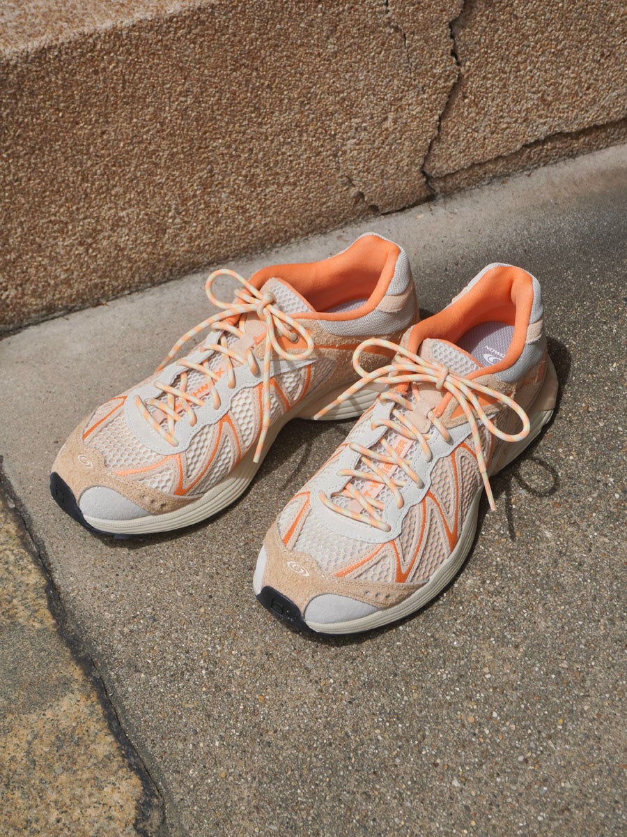 XT-WHISPER EMBROIDERY[Aspargus Green / Almond Cream / Nectarine