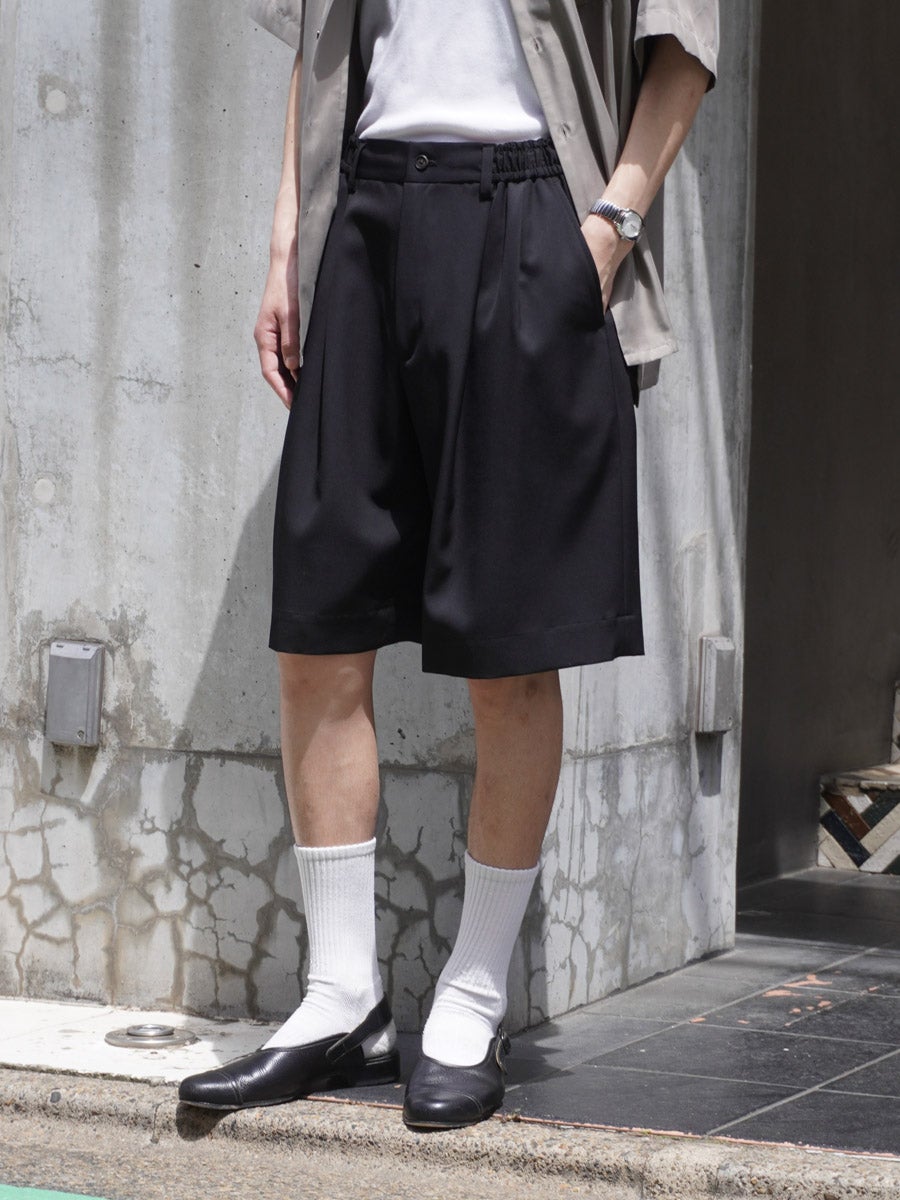 stein / WIDE EASY SHORT TROUSERS ショートパンツ WIDE EASY SHORT TROUSERS[BLACK] | 1LDK (ワンエルディーケー) 公式サイト