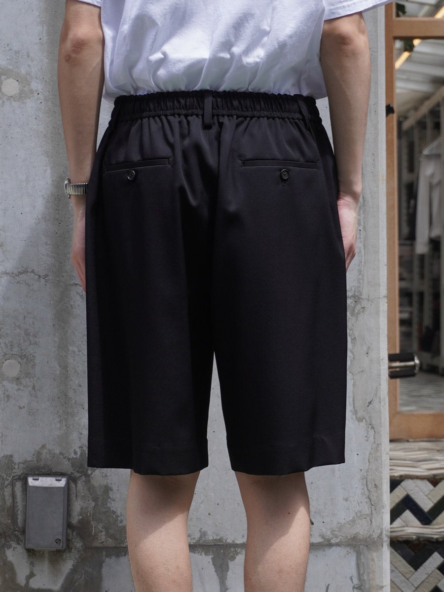 WIDE EASY SHORT TROUSERS[BLACK] | 1LDK (ワンエルディーケー) 公式サイト