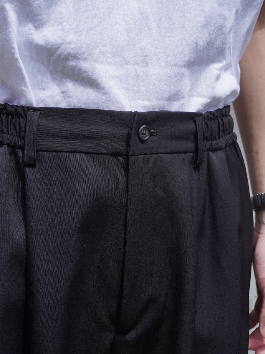 WIDE EASY SHORT TROUSERS[BLACK] | 1LDK (ワンエルディーケー) 公式サイト