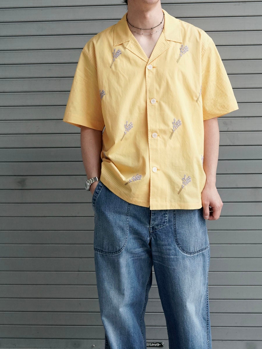 hand embroidered shirt[YELLOW] | 1LDK (ワンエルディーケー) 公式サイト