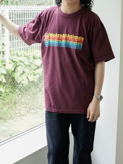 Inverted Arch” T-Shirt[BURGUNDY] | 1LDK (ワンエルディーケー) 公式 