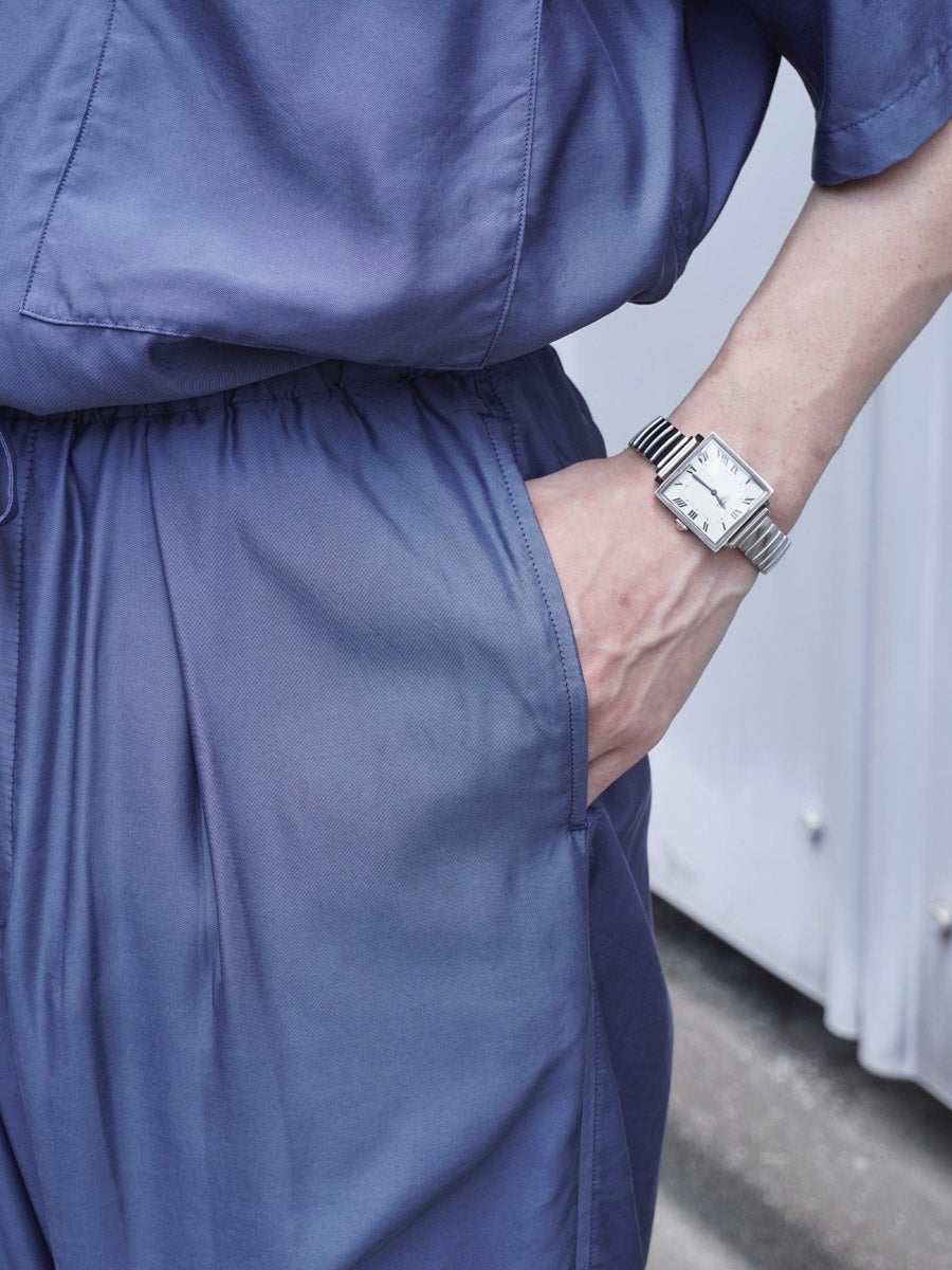 CUPRO EASY PANTS[DUSTY BLUE] | 1LDK (ワンエルディーケー) 公式サイト