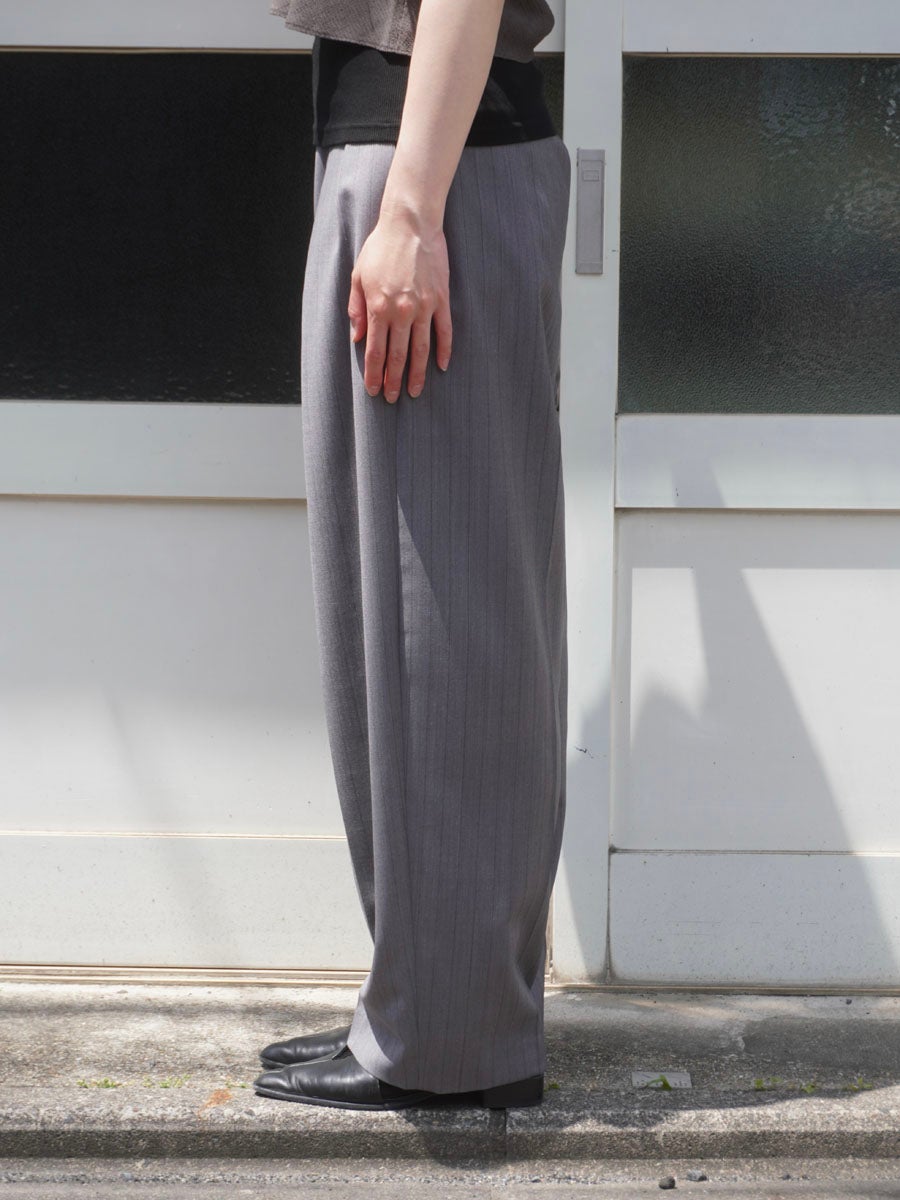 T/W tropical tuck trouser[GRAY] | 1LDK (ワンエルディーケー) 公式サイト