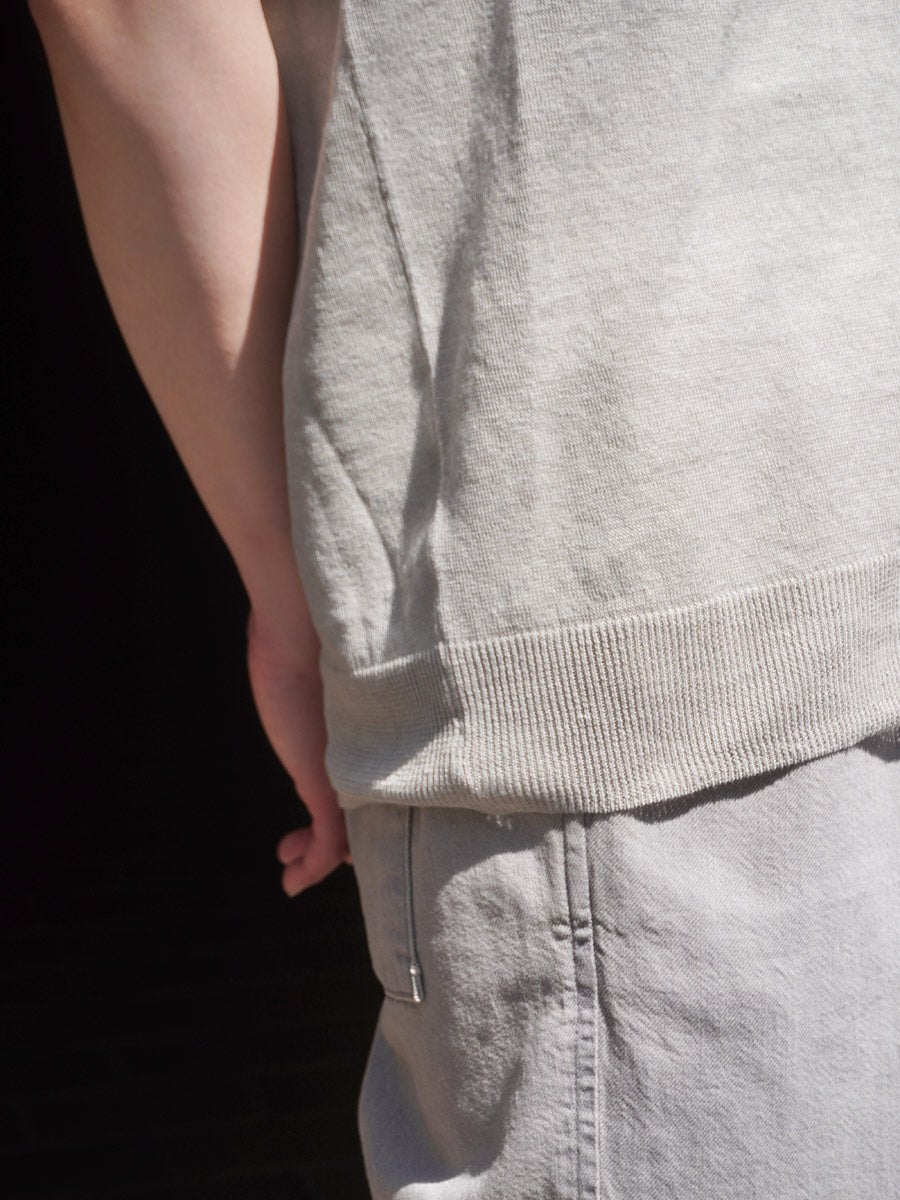 V-Neck Linen Knit Vest[L.Grey] | 1LDK (ワンエルディーケー) 公式サイト