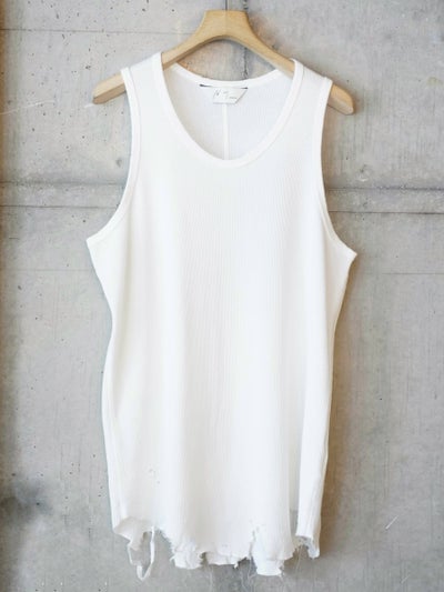 DAMAGE WAFFLE TANK[WHITE] | 1LDK (ワンエルディーケー) 公式サイト