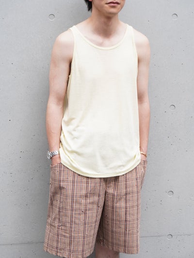 18G Wool Pack Tank[YELLOW] | 1LDK (ワンエルディーケー) 公式サイト