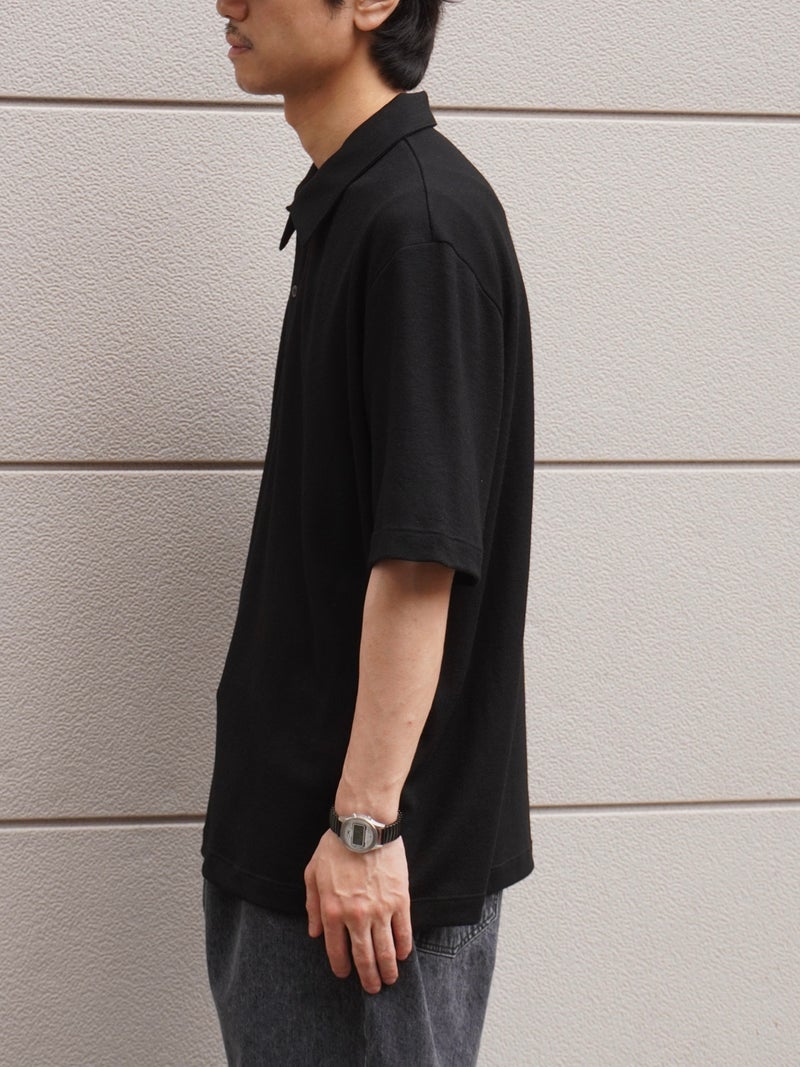 SUMMER WOOL POLO[BLACK] | 1LDK (ワンエルディーケー) 公式サイト