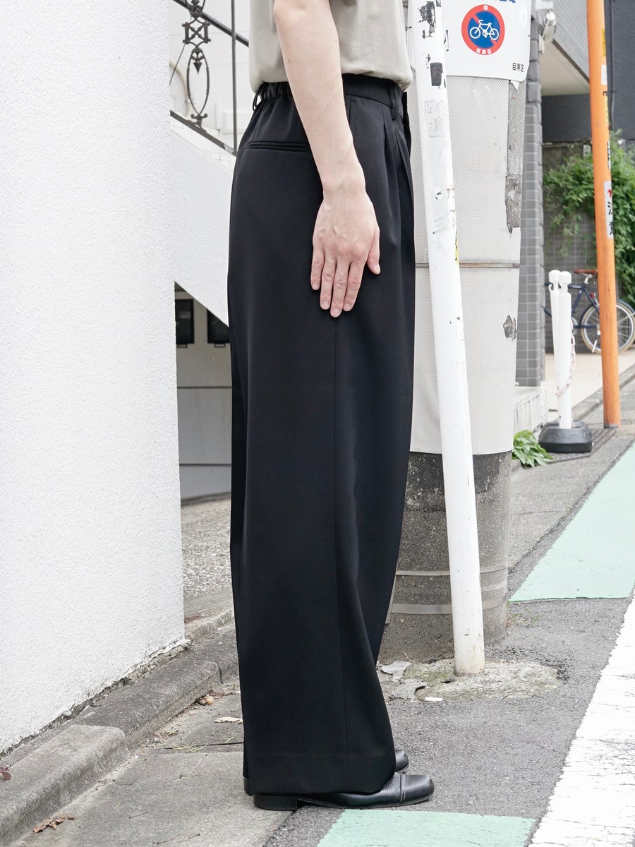 EASY LONG WIDE TROUSERS[BLACK] | 1LDK (ワンエルディーケー) 公式サイト