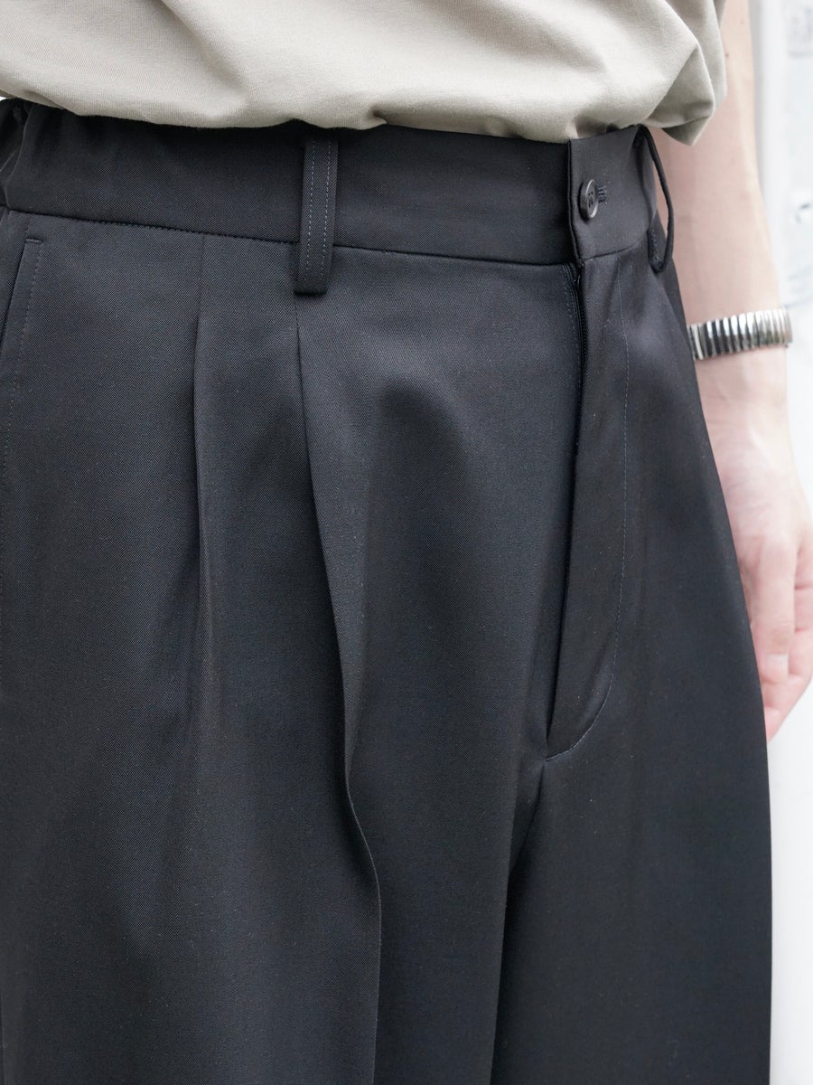 EASY LONG WIDE TROUSERS[BLACK] | 1LDK (ワンエルディーケー) 公式サイト
