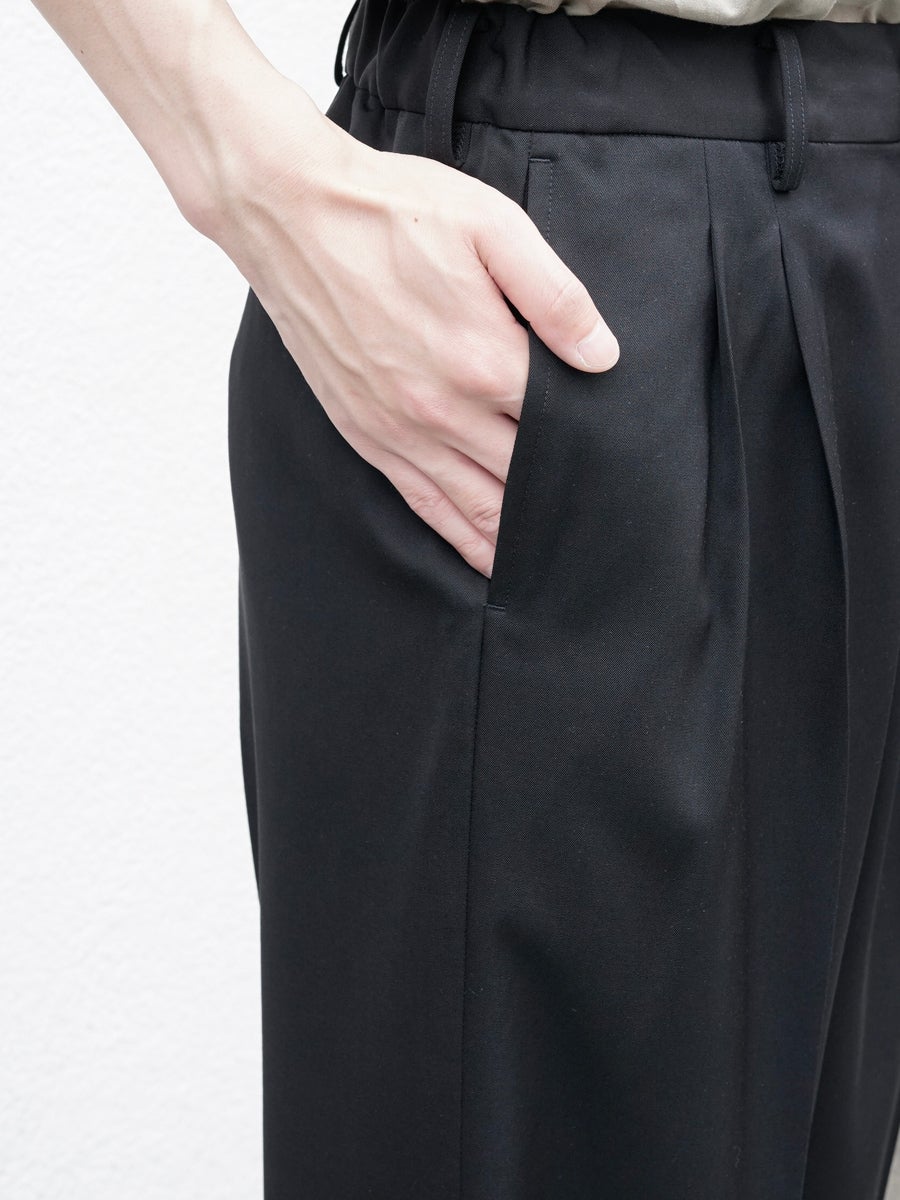 EASY LONG WIDE TROUSERS[BLACK] | 1LDK (ワンエルディーケー) 公式サイト