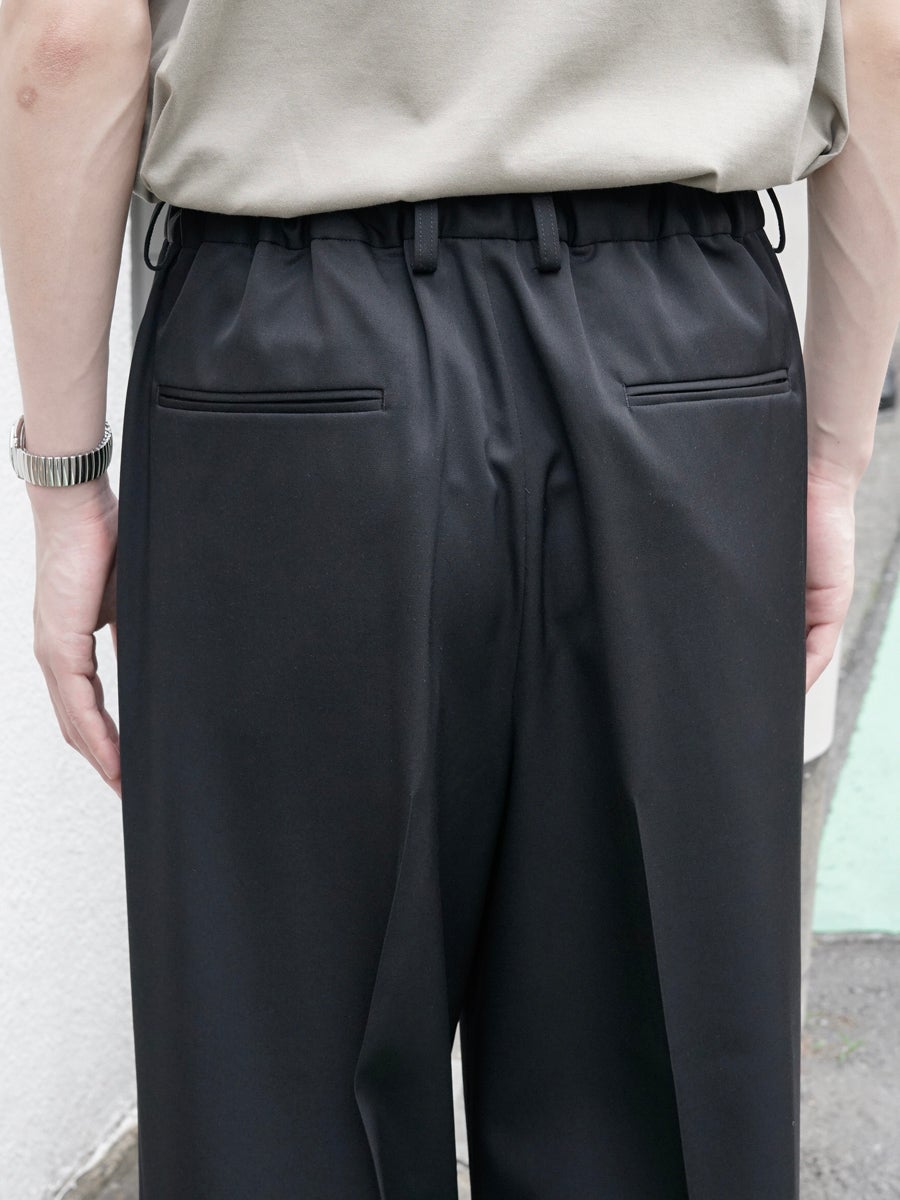 EASY LONG WIDE TROUSERS[BLACK] | 1LDK (ワンエルディーケー) 公式サイト