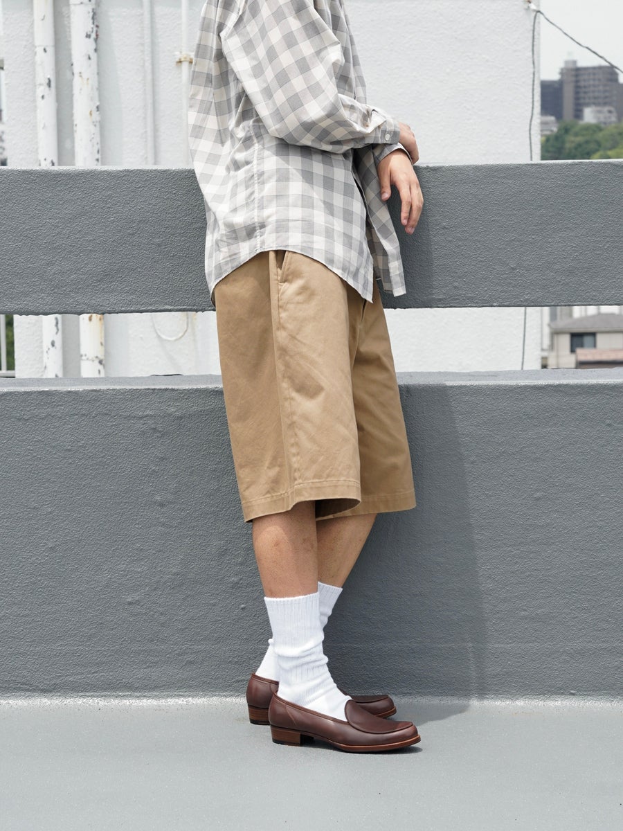NO TUCK CHINO SHORTS[CAMEL] | 1LDK (ワンエルディーケー) 公式サイト