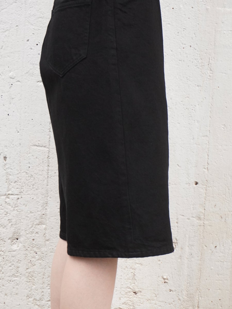 DENIM HALF PANTS[BLACK] | 1LDK (ワンエルディーケー) 公式サイト