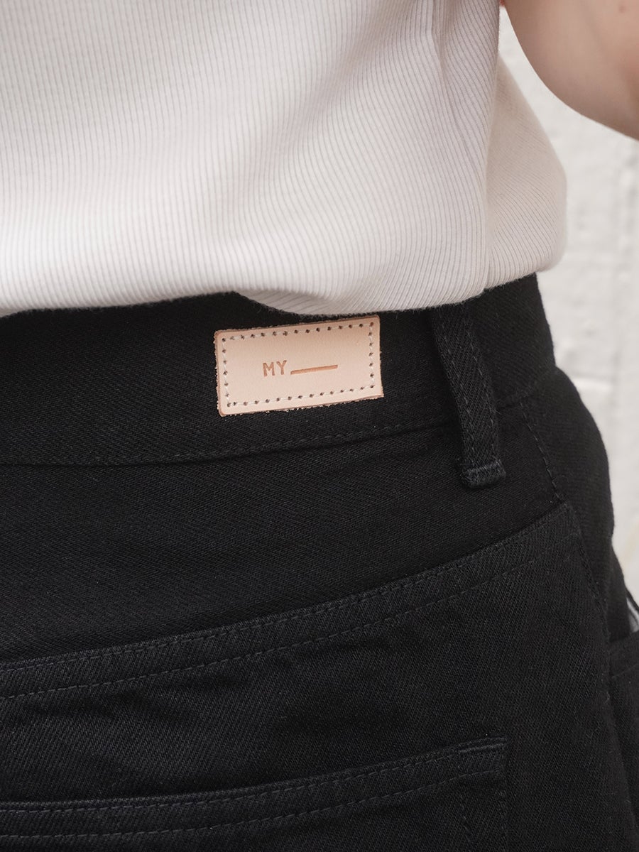 DENIM HALF PANTS[BLACK] | 1LDK (ワンエルディーケー) 公式サイト
