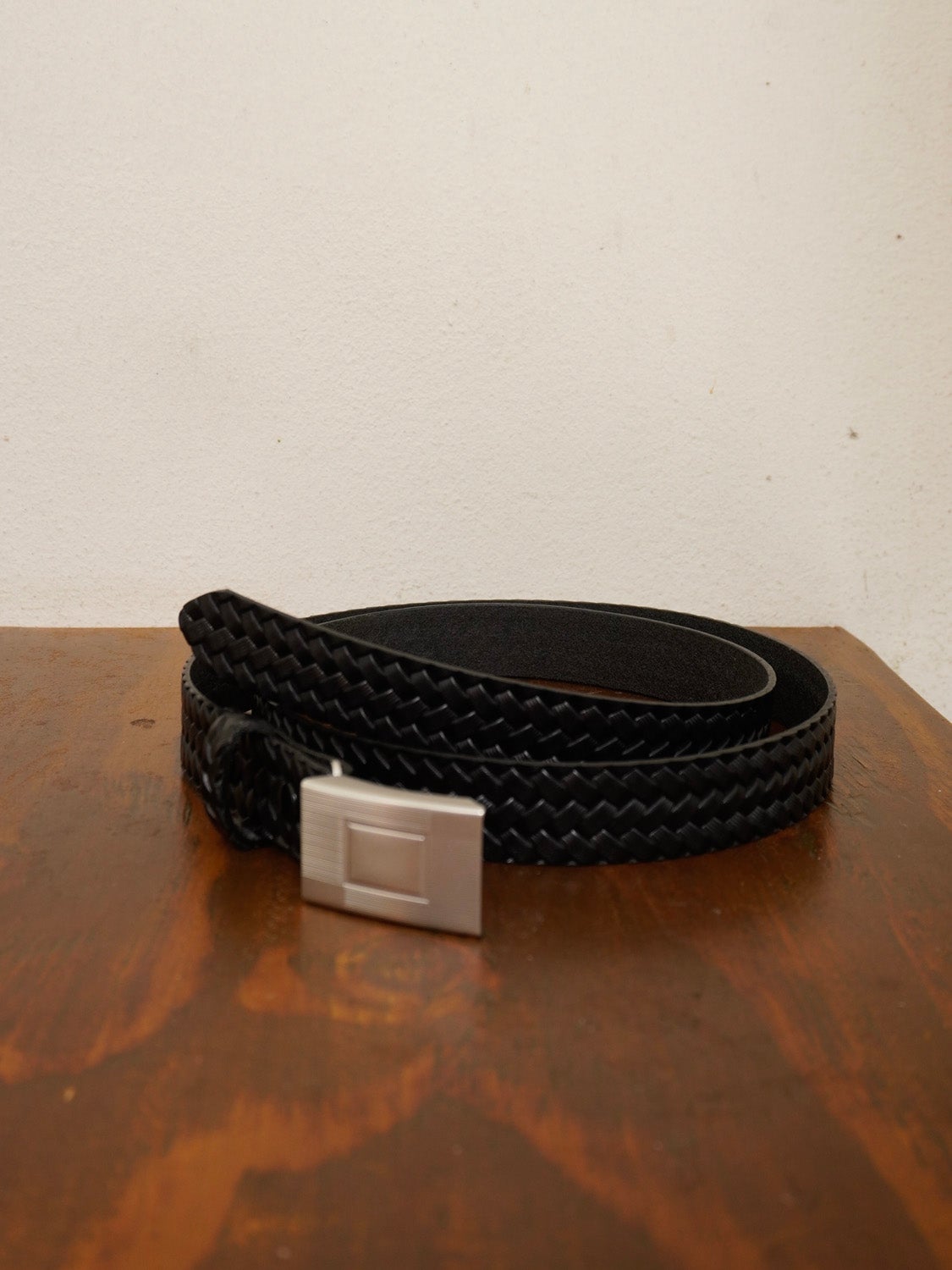 LOT.021 BASKETWEAVE PATTERN BELT[BLACK] | 1LDK (ワンエルディーケー