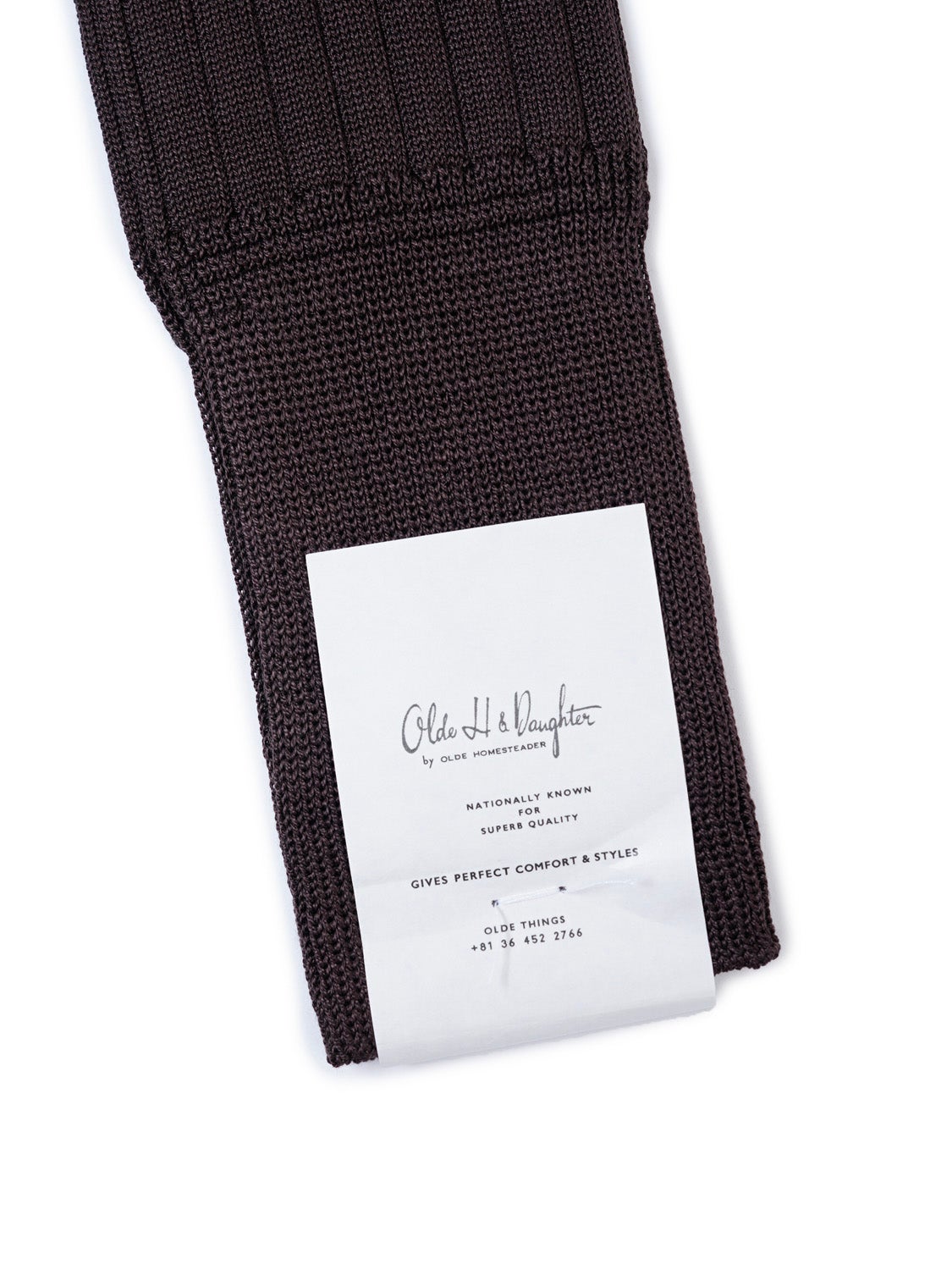 SILK RIB SOCKS[ESPRESSO] | 1LDK (ワンエルディーケー) 公式サイト