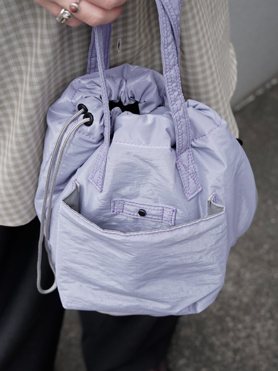 SHURAF POUCH / AIRLY LAMI-RIP[LAVENDER] | 1LDK (ワンエルディーケー